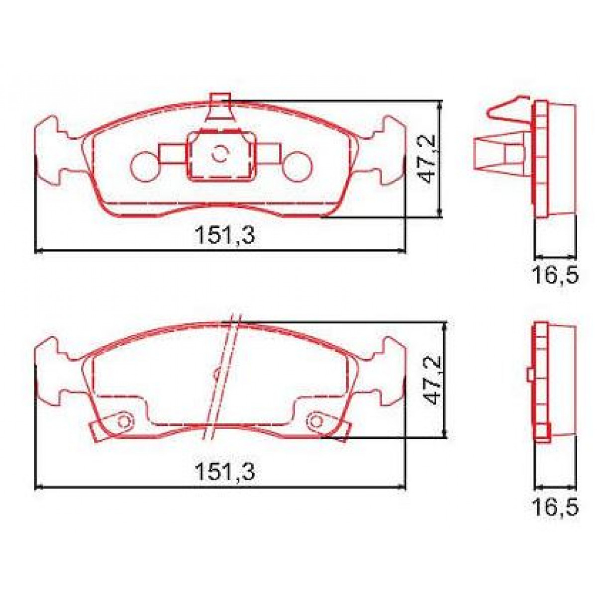 Pastilhas Freio Dianteiro Ferodo Gm Cobalt 12/18 Onix 12/18 HQF2294AC - 2