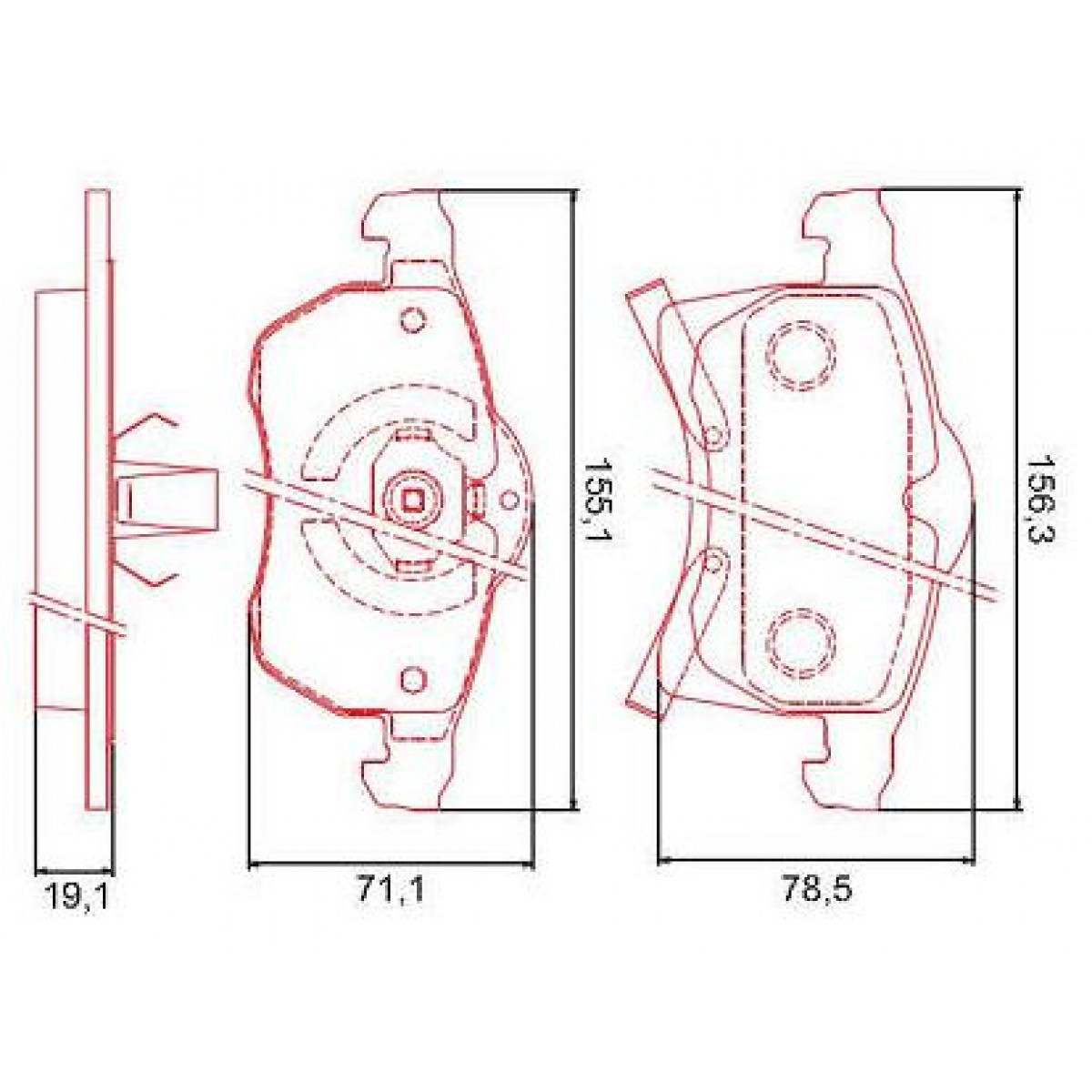 Pastilhas Freio Dianteiro Ferodo Gm Meriva 04/12 Vectra 99/11 Zafira 01/11 HQF2137AC - 2