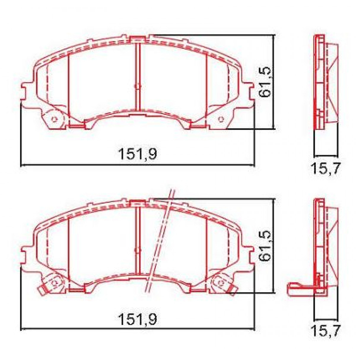 Pastilhas Freio Dianteiro Ferodo Gm S10 17/18 HQF2347AC - 2