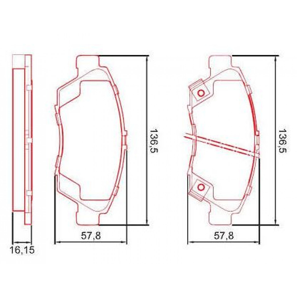 Pastilhas Freio Dianteiro Ferodo Honda Accord 89/93 Civic 92/97 Prelude 92/96 HQF2150AC - 2