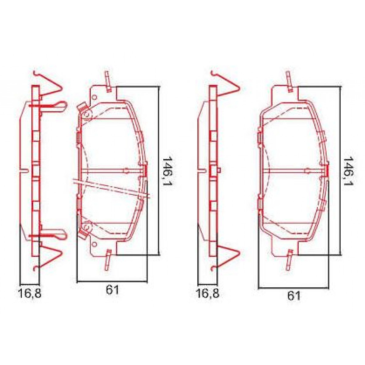 Pastilhas Freio Dianteiro Ferodo Honda Civic 17/18 HQF2356AC - 2