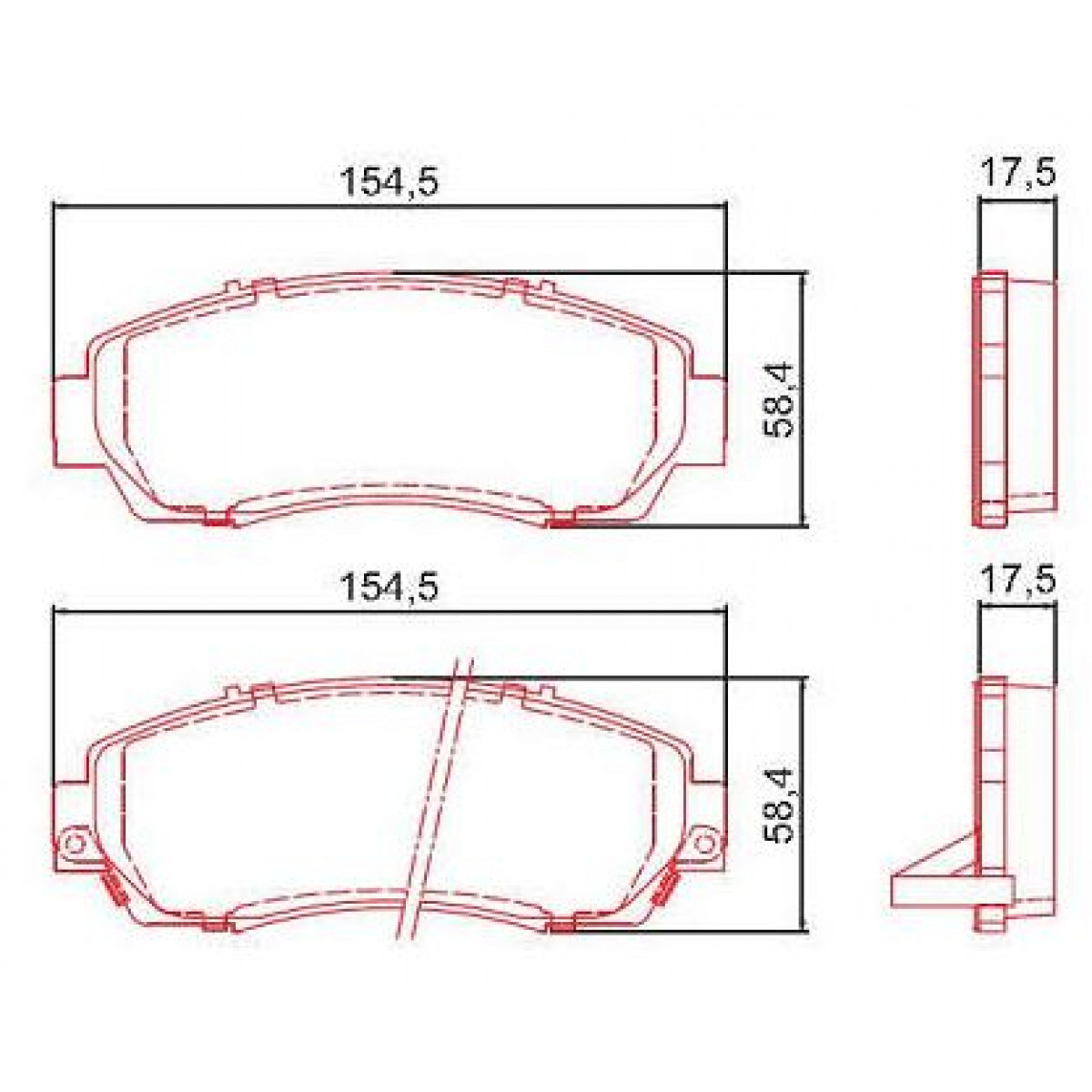 Pastilhas Freio Dianteiro Ferodo Honda Crv 05/09 Odissey 05/09 HQF2266AC - 2