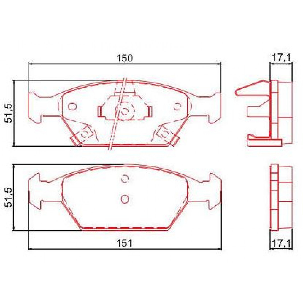 Pastilhas Freio Dianteiro Ferodo Honda Fit 09/14 City 09/14 HQF2207AC - 2