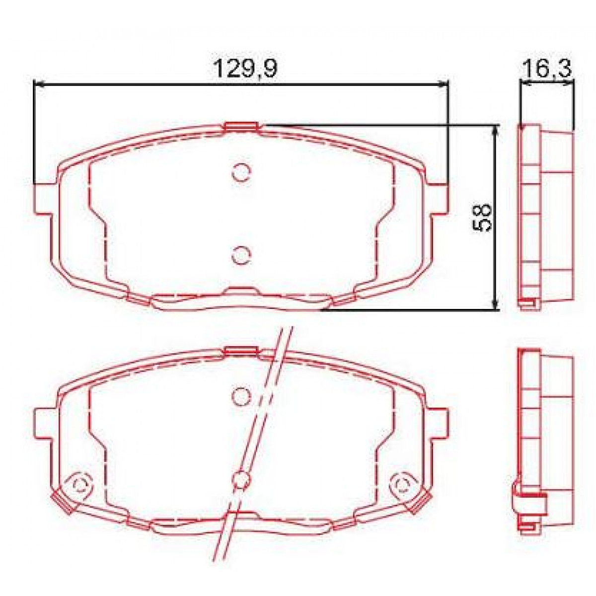 Pastilhas Freio Dianteiro Ferodo Hyundai Elantra 06/10 I30 10/12 HQF2280AC - 3