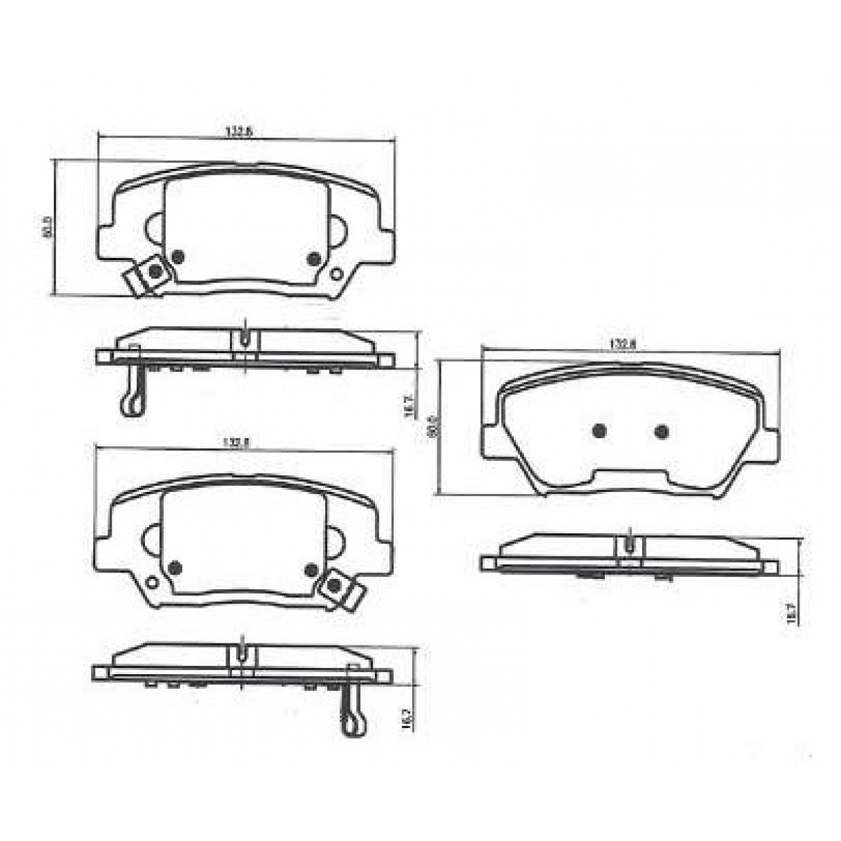 Pastilhas Freio Dianteiro Ferodo Hyundai Elantra 11/15 Santa Fé 10/16 HQF4029AC - 2