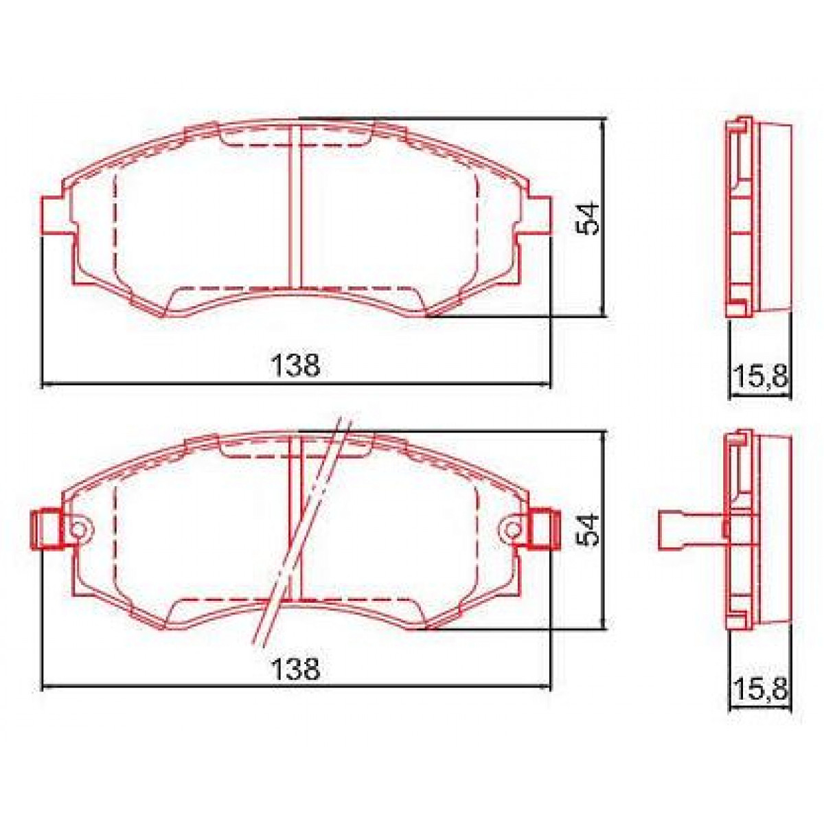 Pastilhas Freio Dianteiro Ferodo Hyundai Elantra 92/95 Sonata 91/98 HQF2149AC - 2