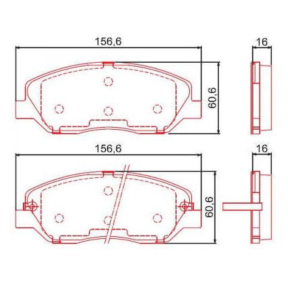 Pastilhas Freio Dianteiro Ferodo Hyundai Genesis 08/14 Santa Fé 04/09 HQF2269AC - 2