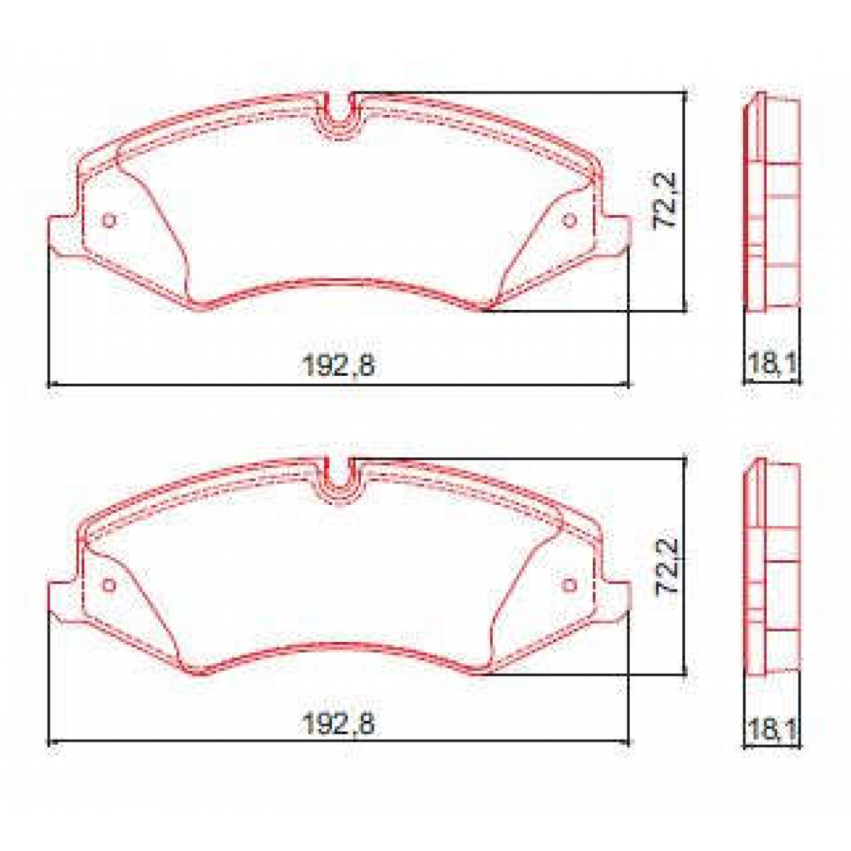 Pastilhas Freio Dianteiro Ferodo Land Rover Discovery Iv 10/16 HQF4115C - 2