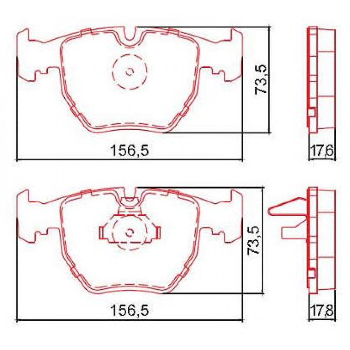 Pastilhas Freio Dianteiro Ferodo Land Rover Range Rover 02/09 X5 99/13 X3 03/ HQF2231C - 2