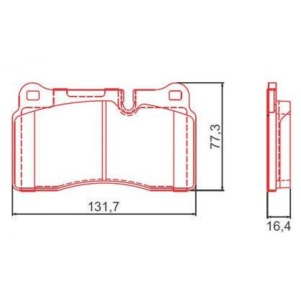 Pastilhas Freio Dianteiro Ferodo Land Rover Range Rover 06/12 HQF2376C - 2