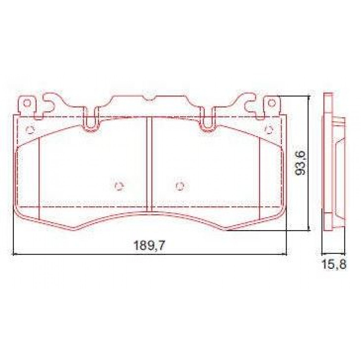 Pastilhas Freio Dianteiro Ferodo Land Rover Range Rover Vogue 06/12 HQF4134C - 2