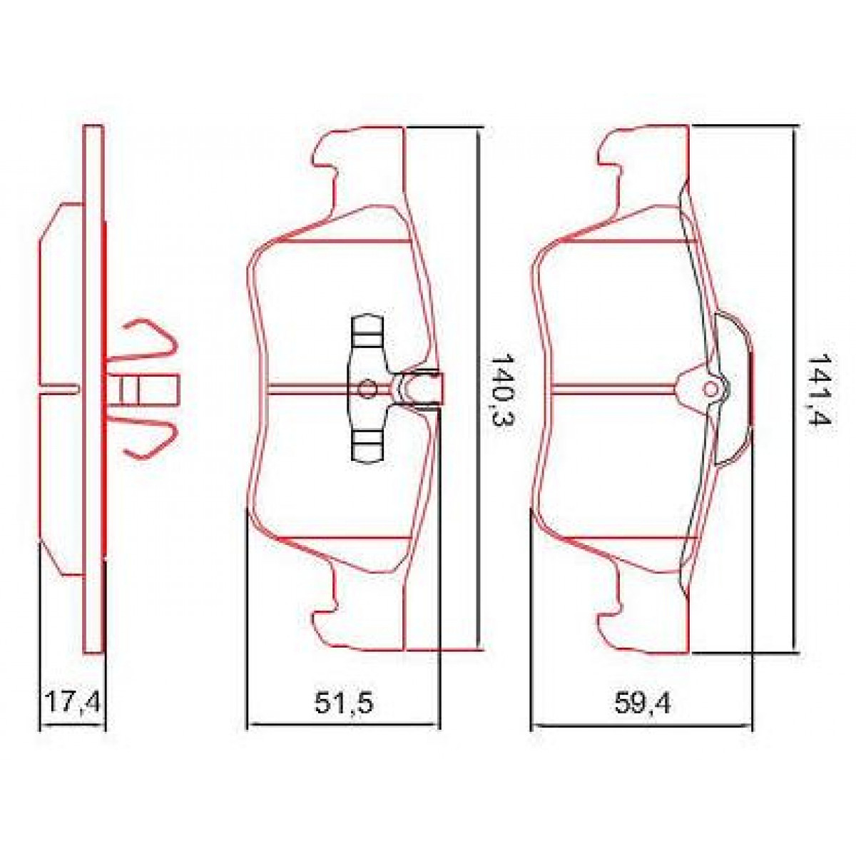 Pastilhas Freio Dianteiro Ferodo Mercedes-Benz Gl 10/11 Ml 08/11 R 04/11 HQF4039C - 2