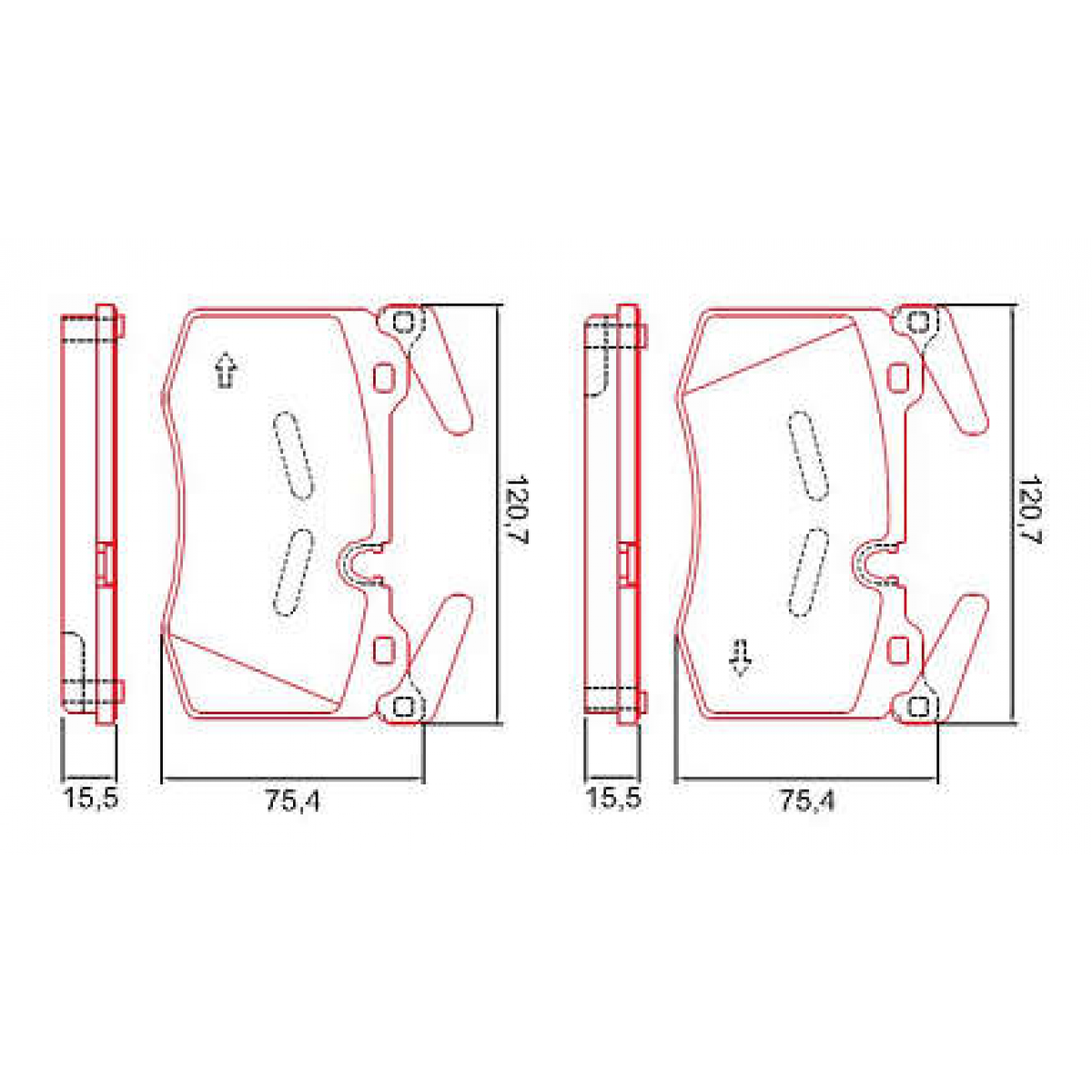 Pastilhas Freio Dianteiro Ferodo Mini Cooper S 11/18 Jcw 09/12 HQF4089C - 2