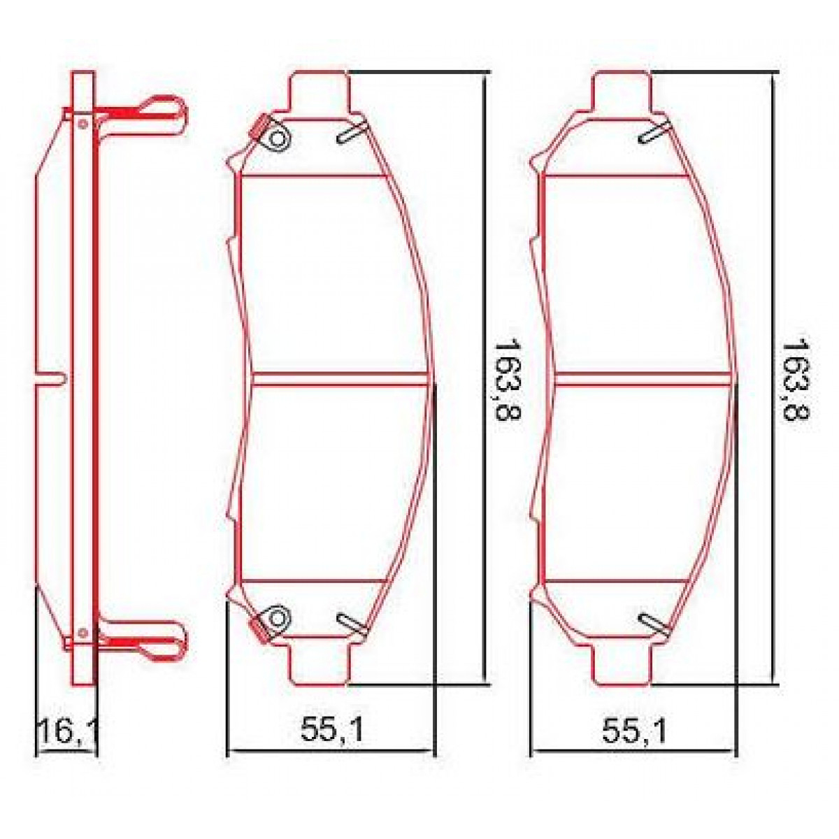 Pastilhas Freio Dianteiro Ferodo Nissan Frontier 05/09 Pathfinder 05/09 Xterra 05/09 HQF4047AC - 2