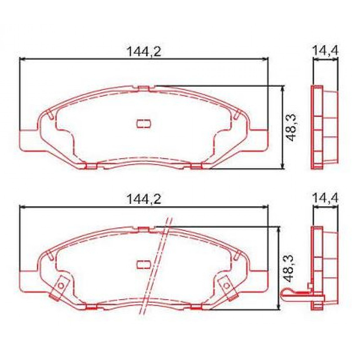 Pastilhas Freio Dianteiro Ferodo Nissan Livina 07/14 Grand Livina 06/16 HQF2247AC - 2