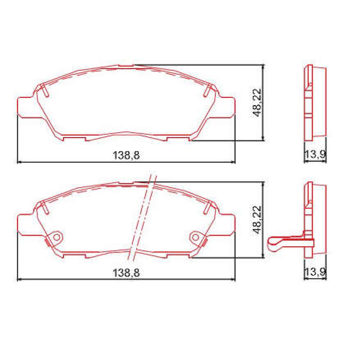 Pastilhas Freio Dianteiro Ferodo Nissan March 12/18 Versa 12/18 HQF4092AC - 2