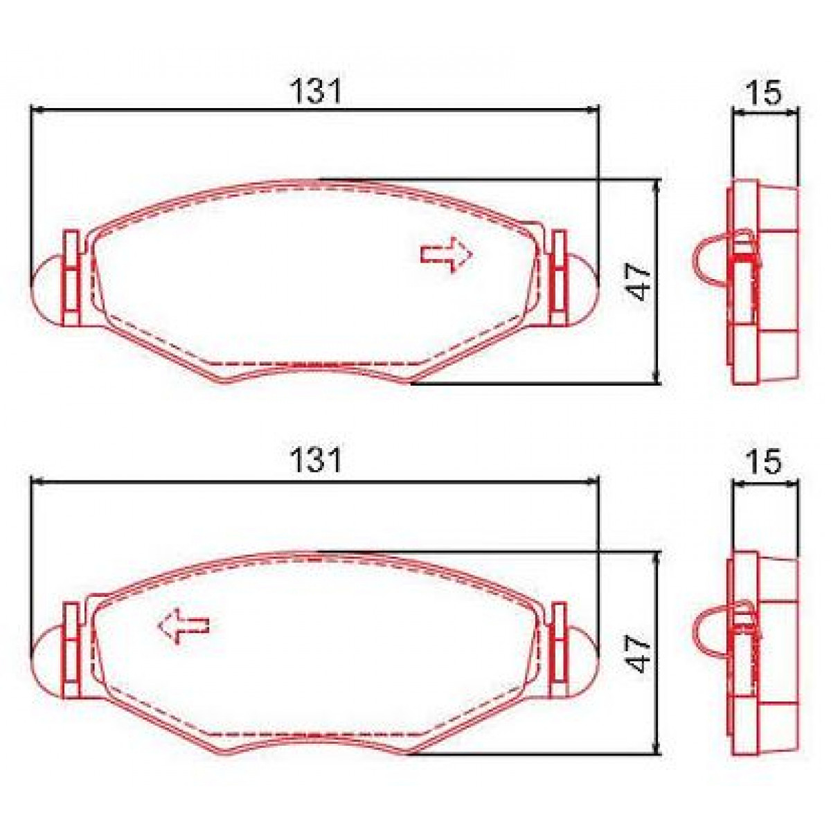 Pastilhas Freio Dianteiro Ferodo Peugeot 206 02/14 207 08/14 306 93/03 Hoggar 10/14 HQF2187C - 2