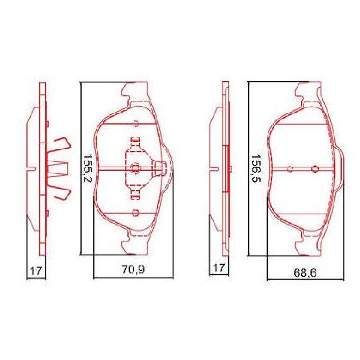 Pastilhas Freio Dianteiro Ferodo Renault Megane 09/12 HQF2353C - 2
