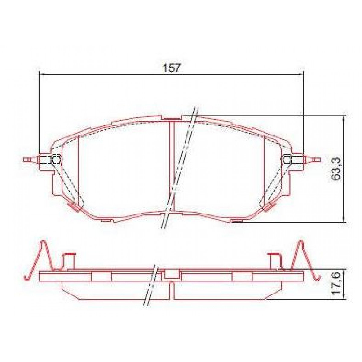 Pastilhas Freio Dianteiro Ferodo Subaru Forester 10/13 Legacy 02/11 Tribeca HQF4056AC - 2