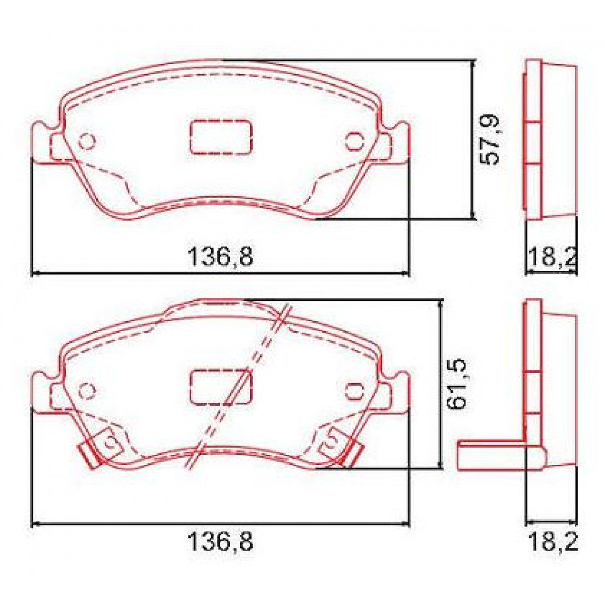 Pastilhas Freio Dianteiro Ferodo Toyota Corolla 08/14 HQF2229AC - 2