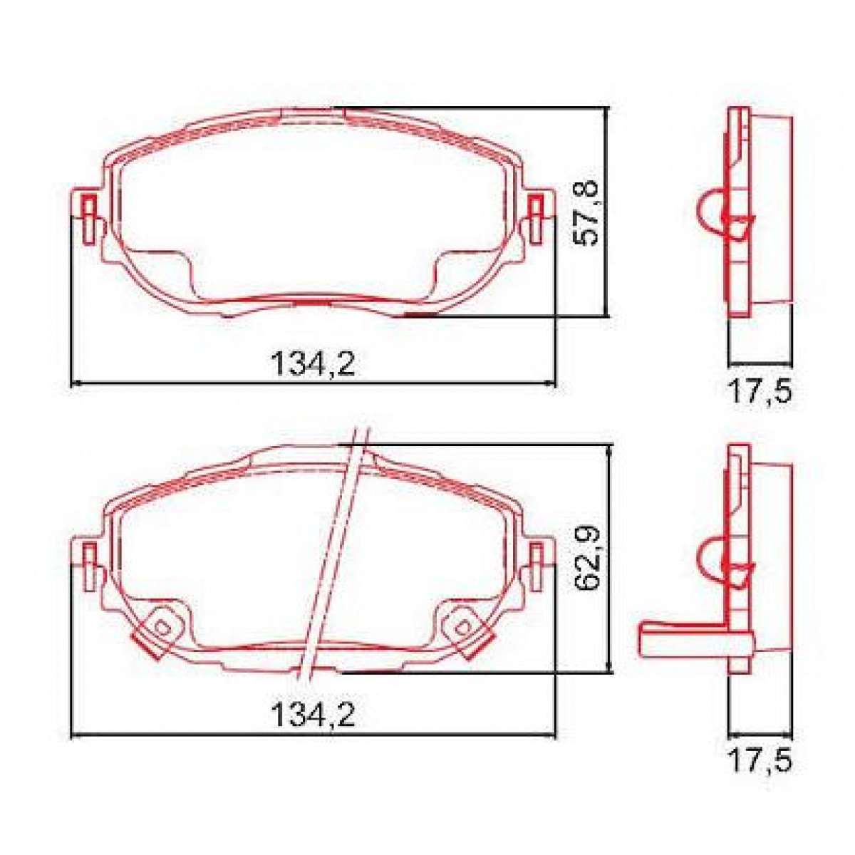 Pastilhas Freio Dianteiro Ferodo Toyota Corolla 14/18 HQF2325AC - 2
