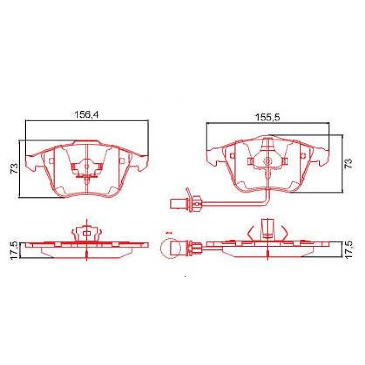 Pastilhas Freio Dianteiro Ferodo Volvo Xc90 02/14 A6 04/11 HQF2397AC - 2