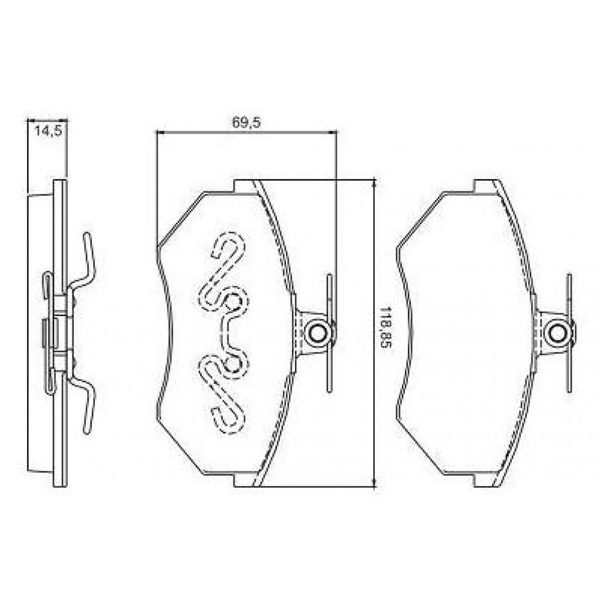 Pastilhas Freio Dianteiro Ferodo Vw Polo Classic 96/99 HQF2084C - 2