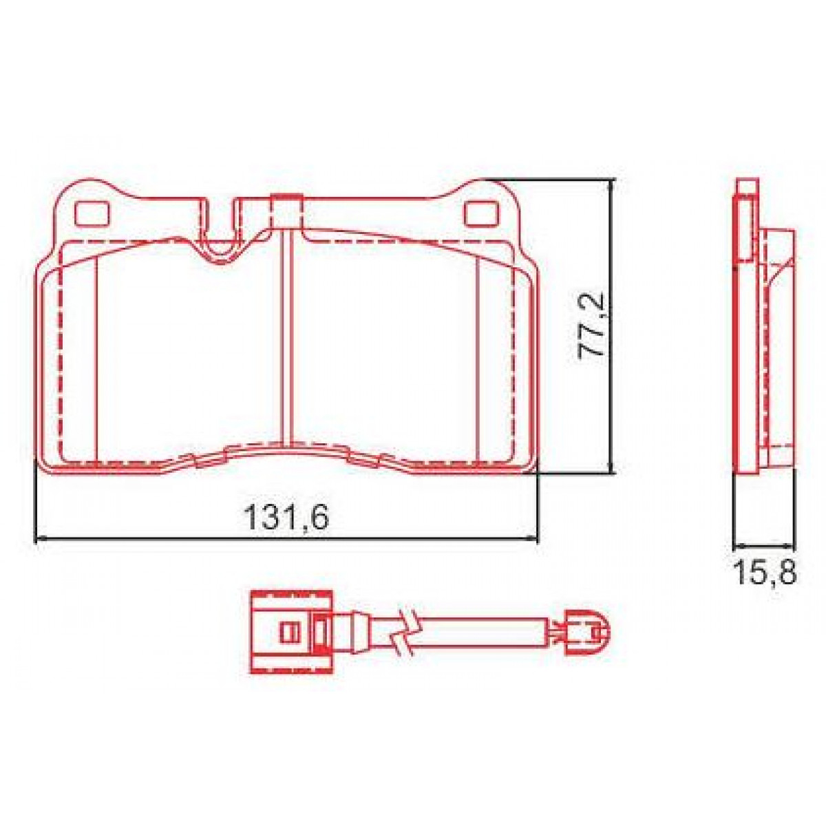 Pastilhas Freio Dianteiro Ferodo Vw Touareg 05/17 HQF2413AC - 2