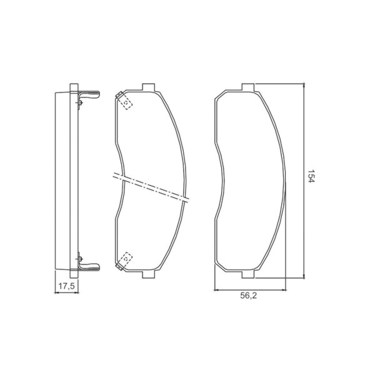Pastilha Freio Dianteiro Jurid Besta Bongo 1999/ HQJ2129A - 2