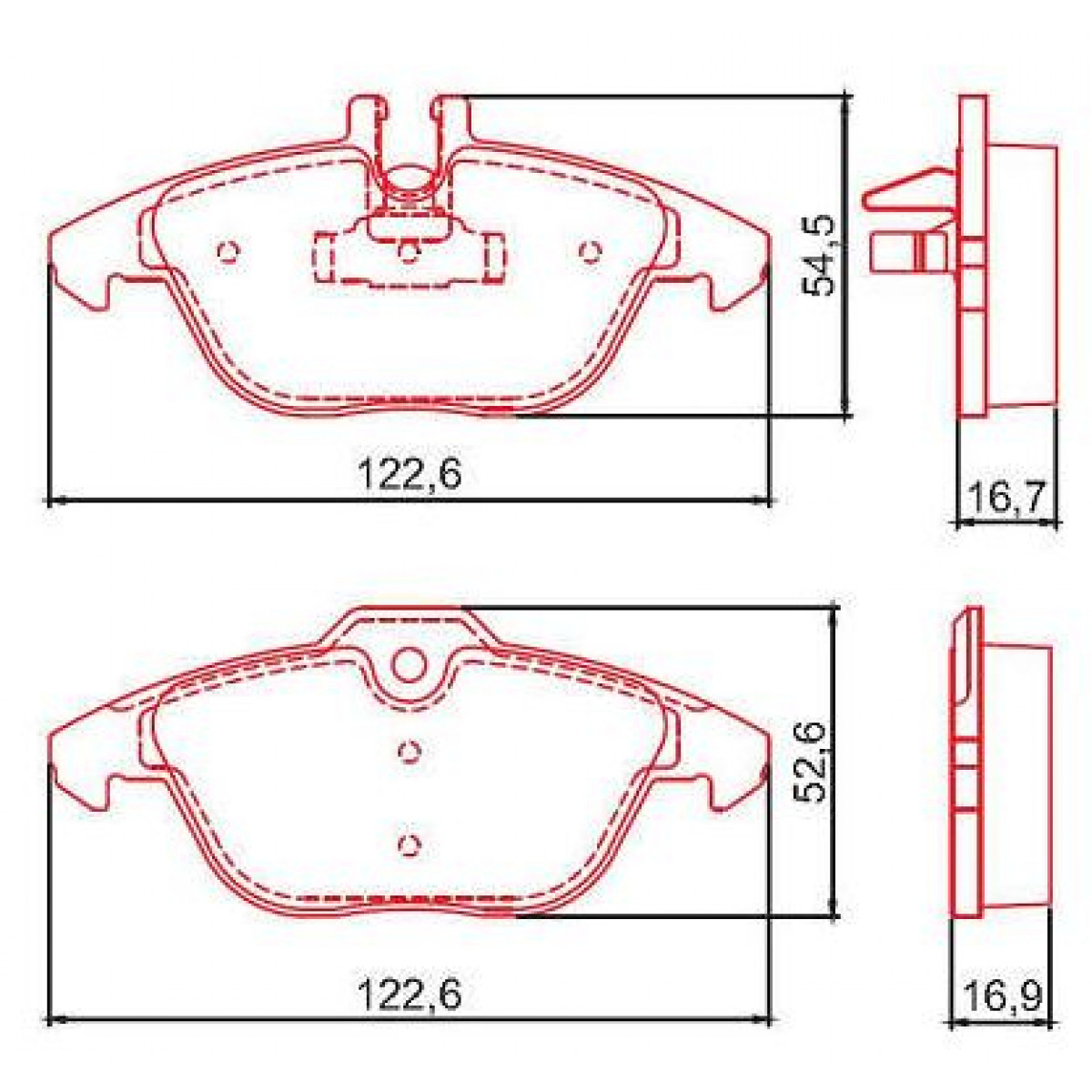 Pastilhas Freio Traseiro Ferodo Audi A4 08/16 A5 07/19 HQF4118C - 2