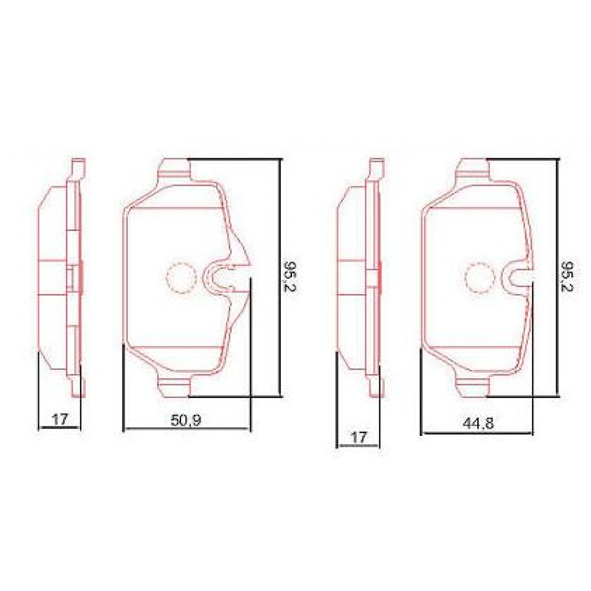Pastilhas Freio Traseiro Ferodo Bmw Série 1 04/11 HQF4003C - 2