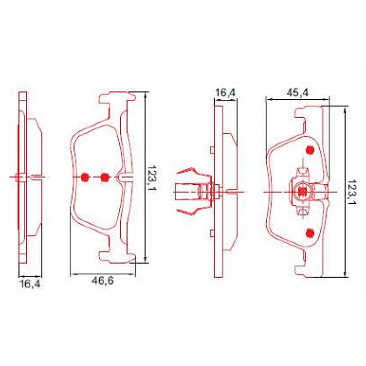 Pastilhas Freio Traseiro Ferodo Bmw Série 1 11/18 Série 3 11/18 HQF4109C - 2