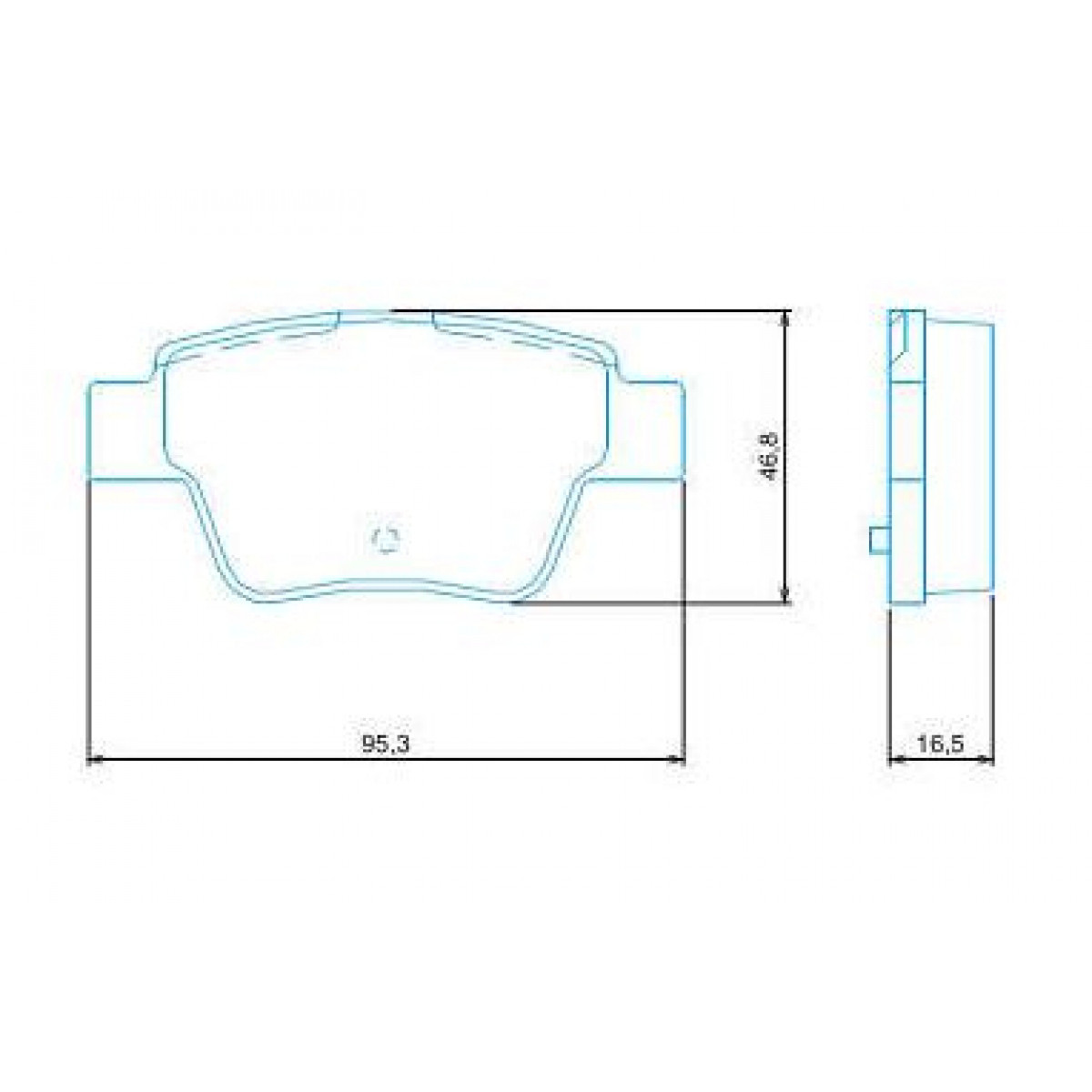 Pastilhas Freio Traseiro Ferodo Citroën C4 09/18 C4 Pallas 07/13 307 04/11 408 HQF2301C - 2