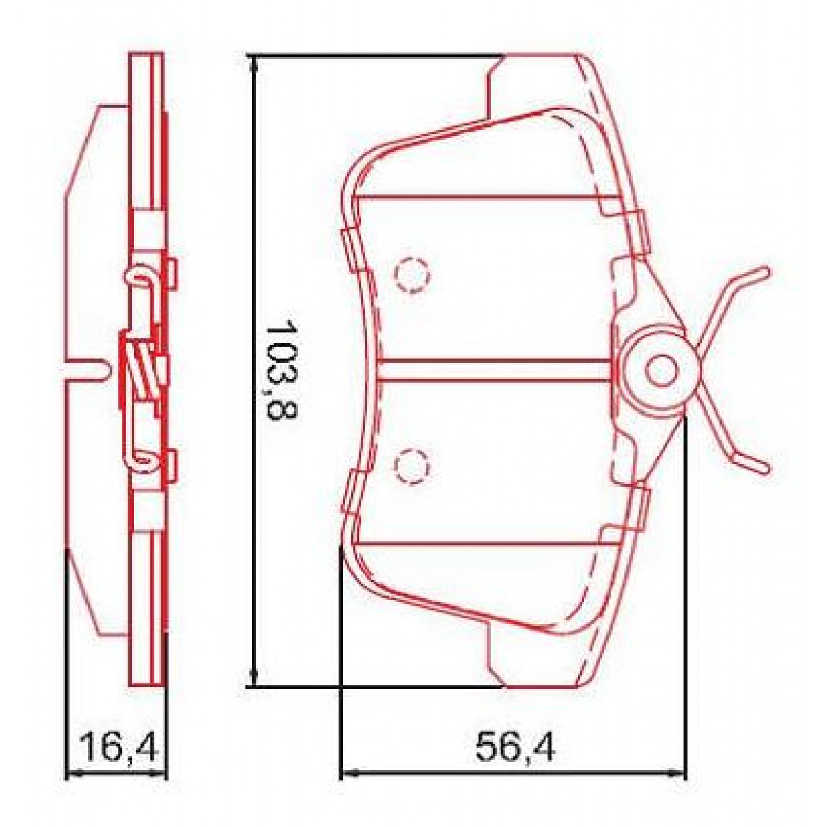 Pastilhas Freio Traseiro Ferodo Citroën Ds4 11/18 Ds5 12/18 3008 10/15 Rcz 10 HQF2354C - 2
