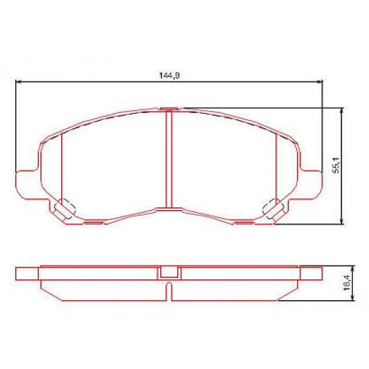 Pastilhas Freio Traseiro Ferodo Dodge Compass 10/11 Asx 10/18 Outlander 03 HQF4042AC - 2