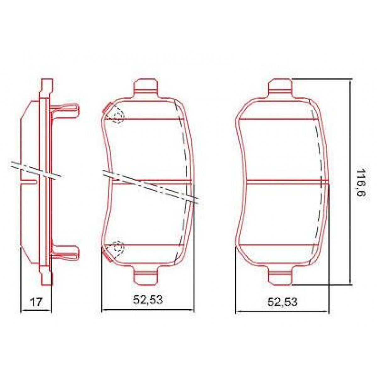 Pastilhas Freio Traseiro Ferodo Dodge Journey 09/18 HQF4014AC - 2