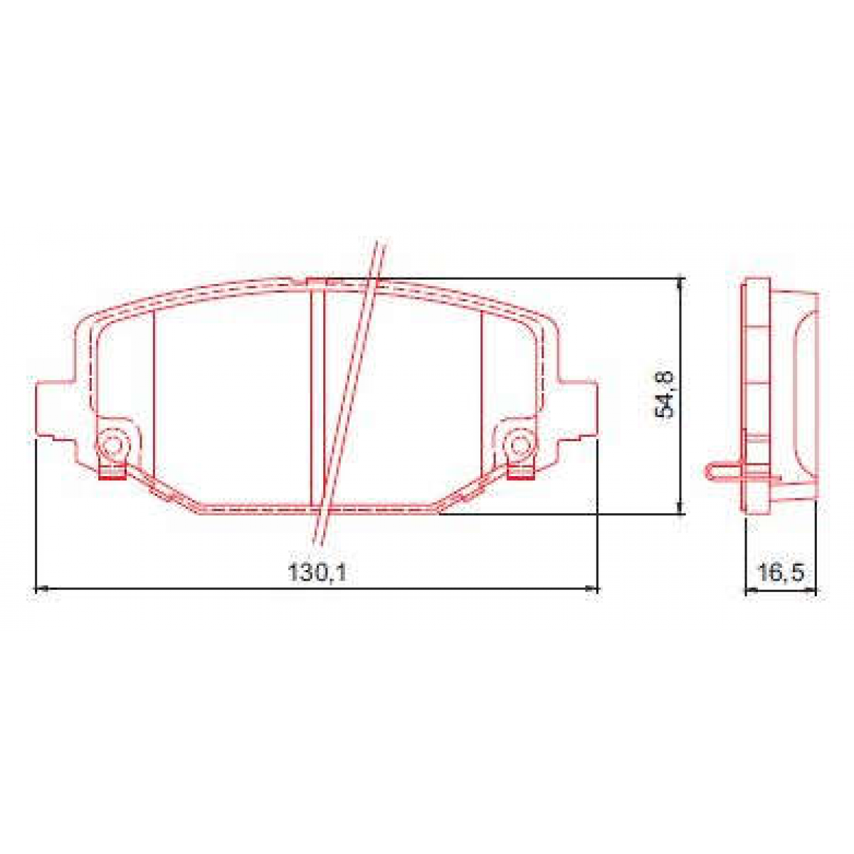 Pastilhas Freio Traseiro Ferodo Dodge Journey 12/13 Freemont 121/16 HQF4113AC - 3
