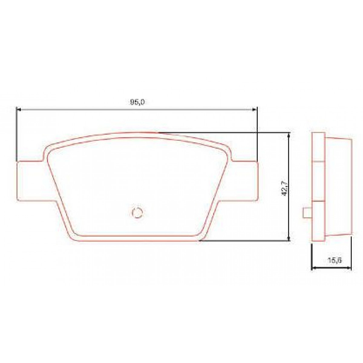 Pastilhas Freio Traseiro Ferodo Fiat Bravo 07/14 Linea 07/14 Stilo 03/10 HQF4015C - 2