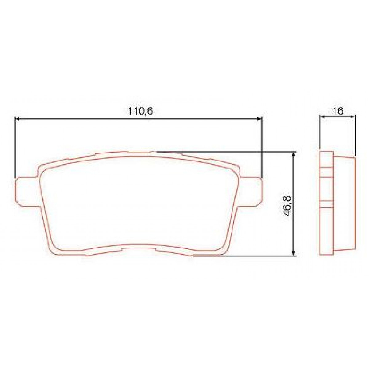 Pastilhas Freio Traseiro Ferodo Ford Edge 06/14 HQF4017C - 2
