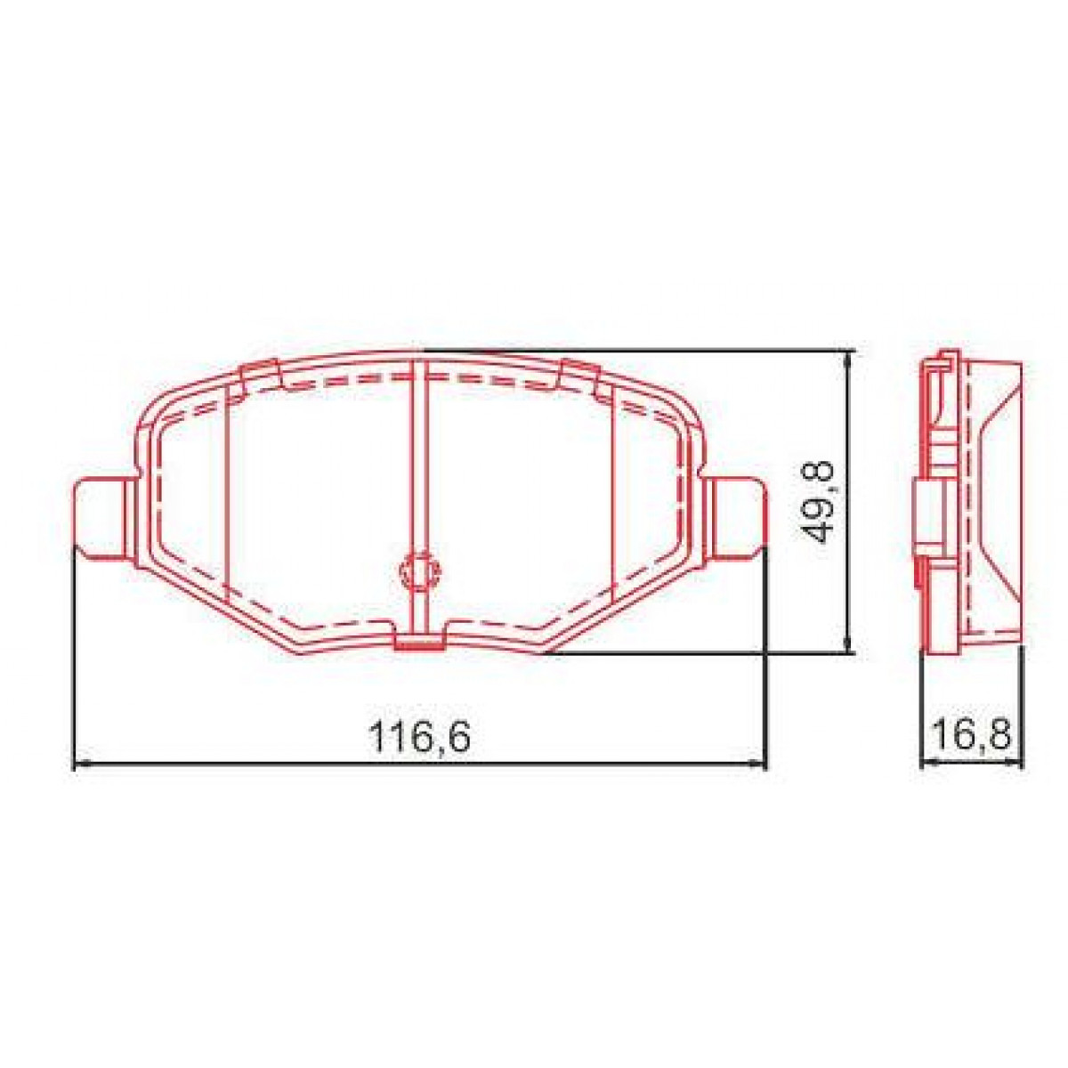 Pastilhas Freio Traseiro Ferodo Ford Edge 11/17 HQF2360C - 2
