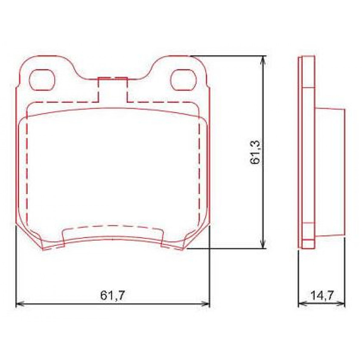 Pastilhas Freio Traseiro Ferodo Gm Astra 99/11 Omega 92/98 Zafira 01/11 HQF2040C - 2