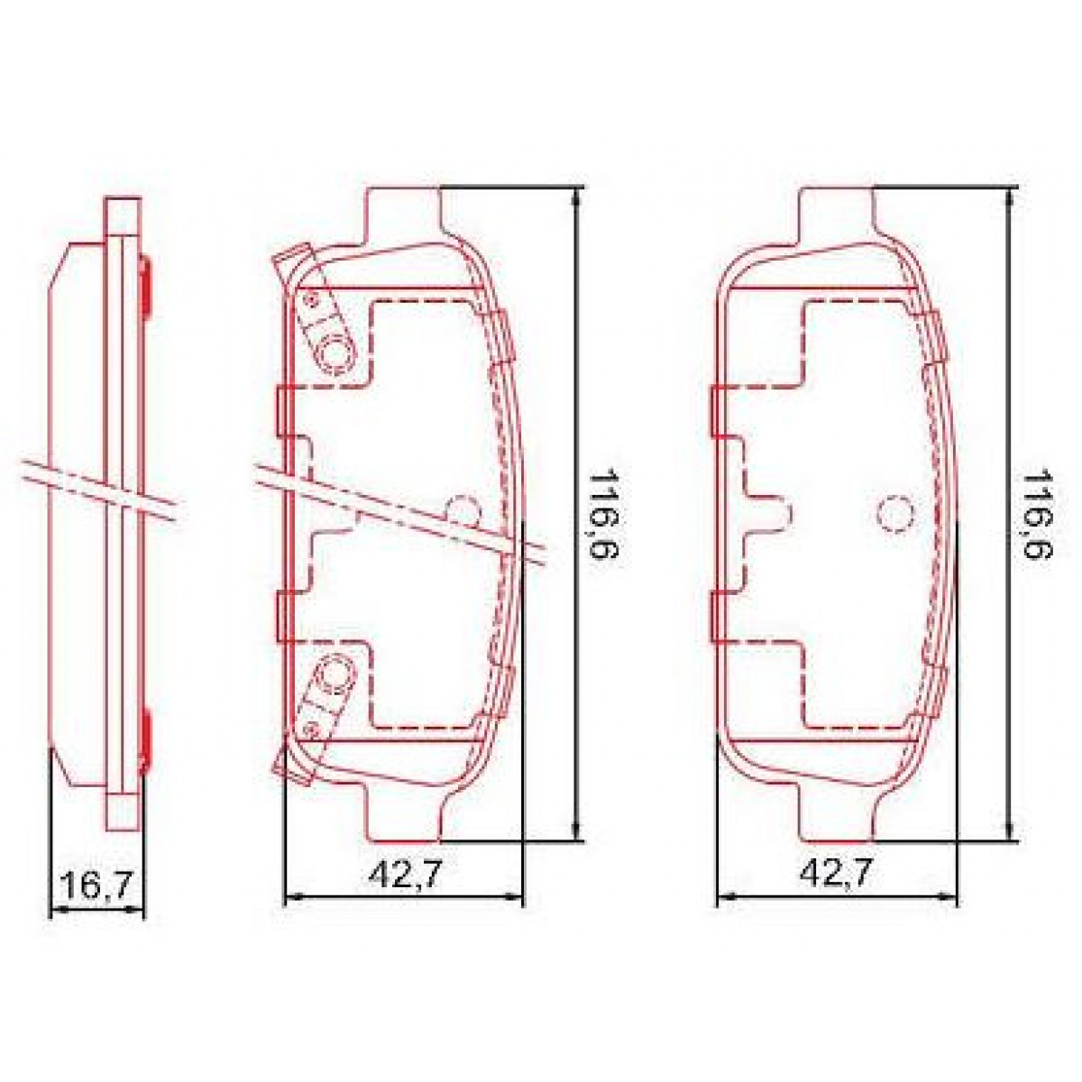 Pastilhas Freio Traseiro Ferodo Gm Cruze 11/16 HQF2306AC - 2