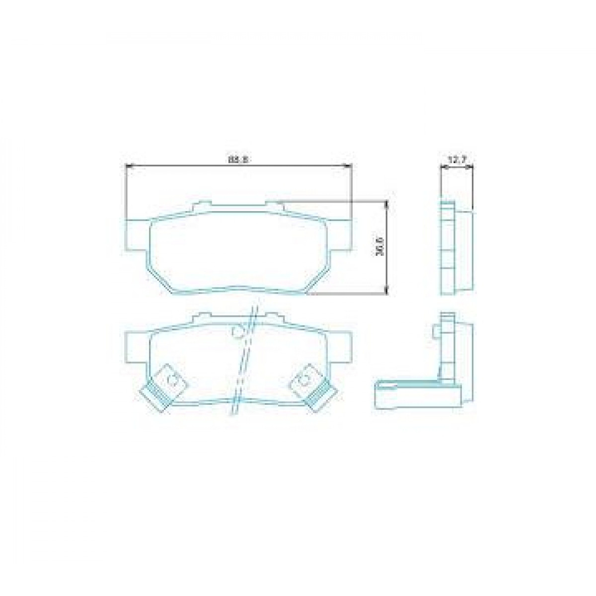Pastilhas Freio Traseiro Ferodo Honda Fit 09/14 City 09/14 HQF2281AC - 2