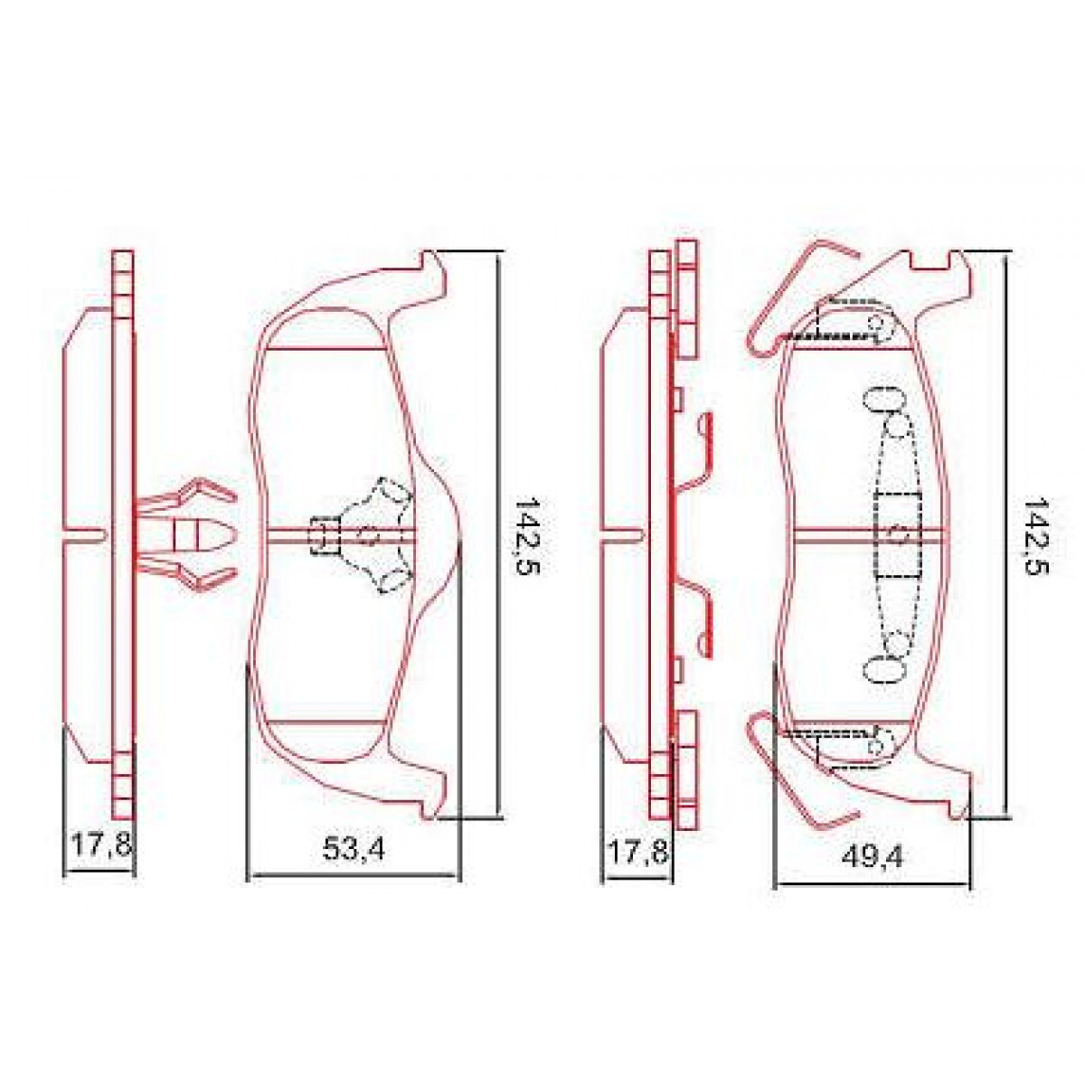 Pastilhas Freio Traseiro Ferodo Jeep Cherokee 10/18 Commander 06/10 HQF4027AC - 2