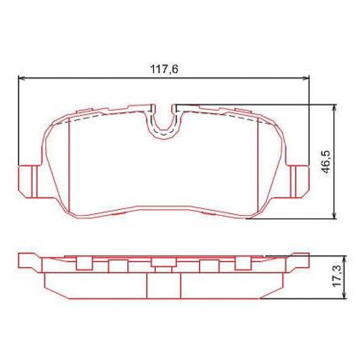 Pastilhas Freio Traseiro Ferodo Land Rover Discovery 3 06/09 Range Rover 06 HQF4035C - 2