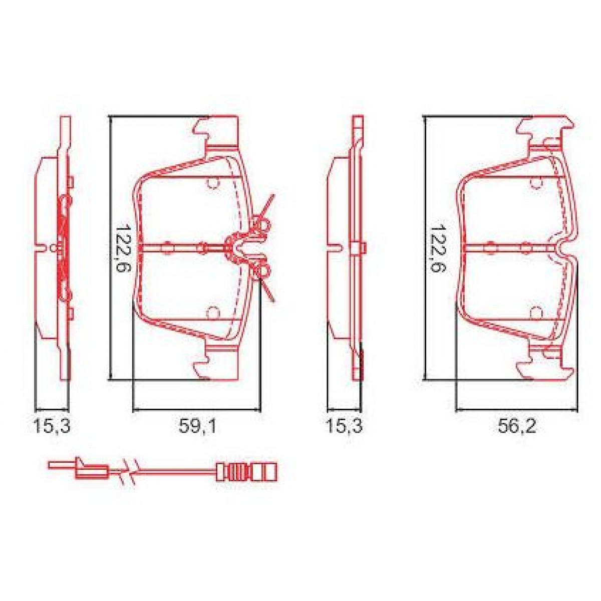 Pastilhas Freio Traseiro Ferodo Mercedes-Benz Classe C 14/18 HQF2391AC - 2