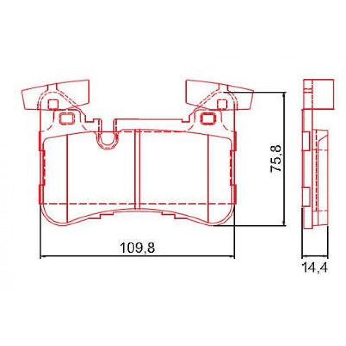 Pastilhas Freio Traseiro Ferodo Mercedes-Benz Cls Amg 01/13 Classe E 02/11 HQF2377C - 2