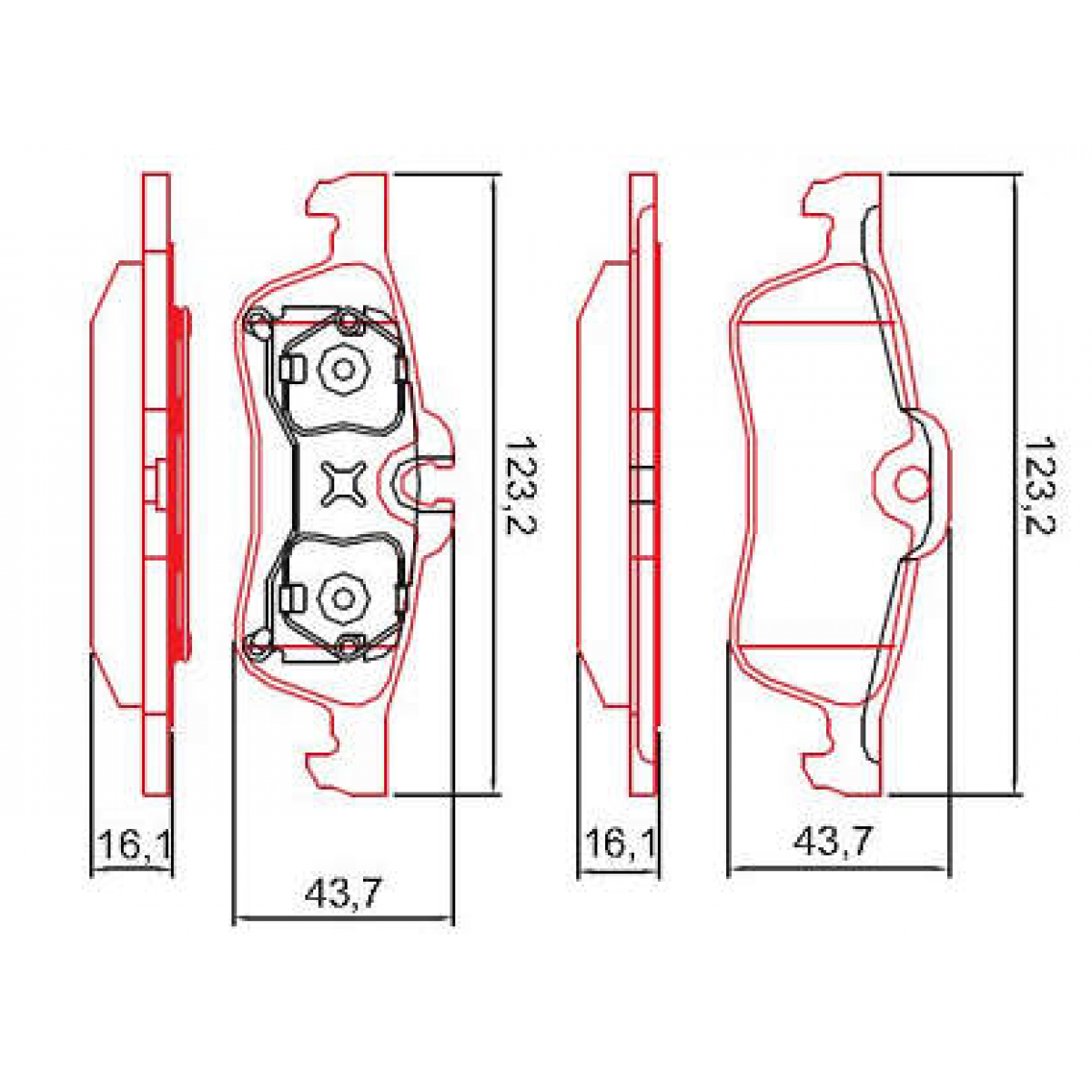 Pastilhas Freio Traseiro Ferodo Mini Cooper S 02/08 HQF4090C - 2
