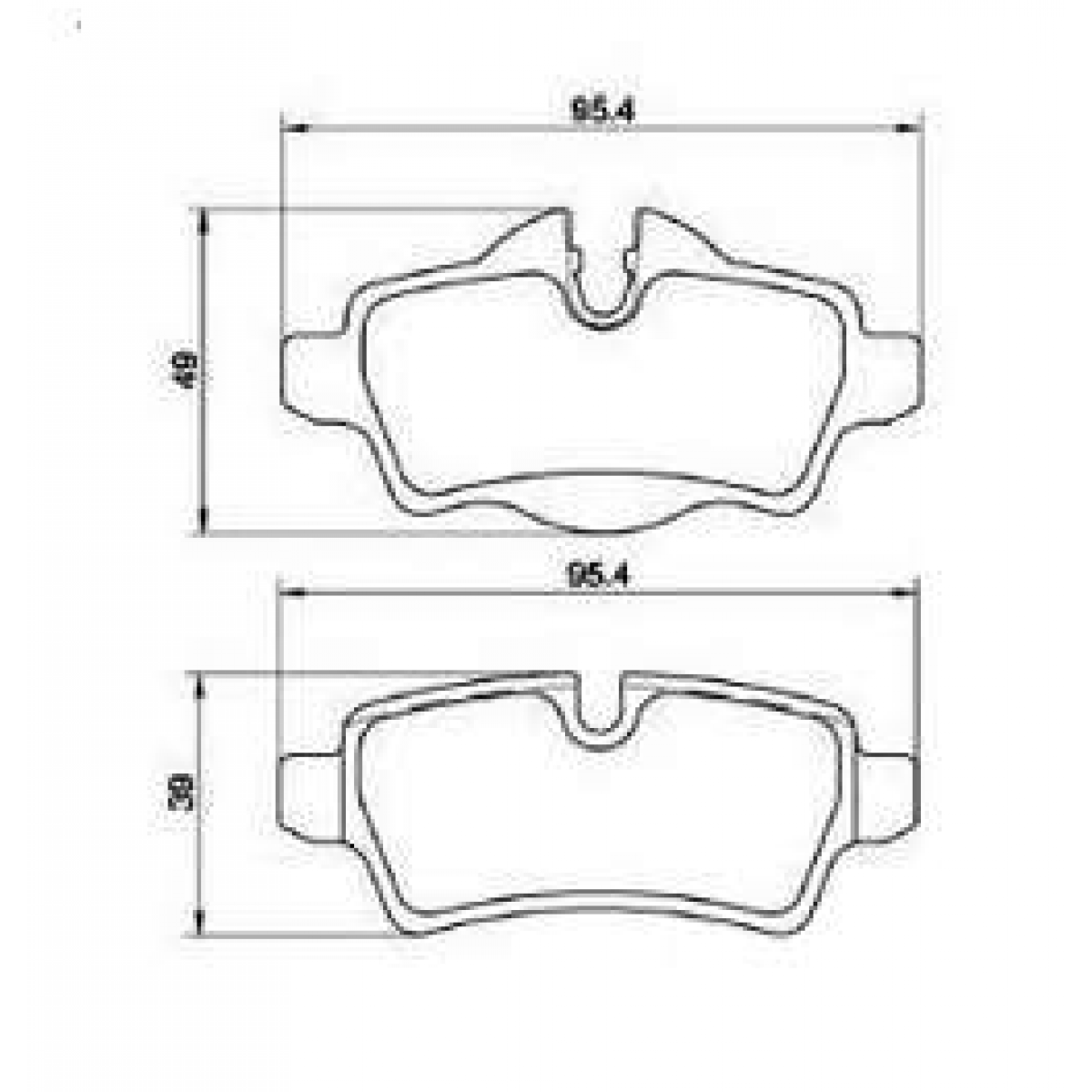 Pastilhas Freio Traseiro Ferodo Mini Cooper S 11/18 Clubman 11/18 HQF4088C - 2