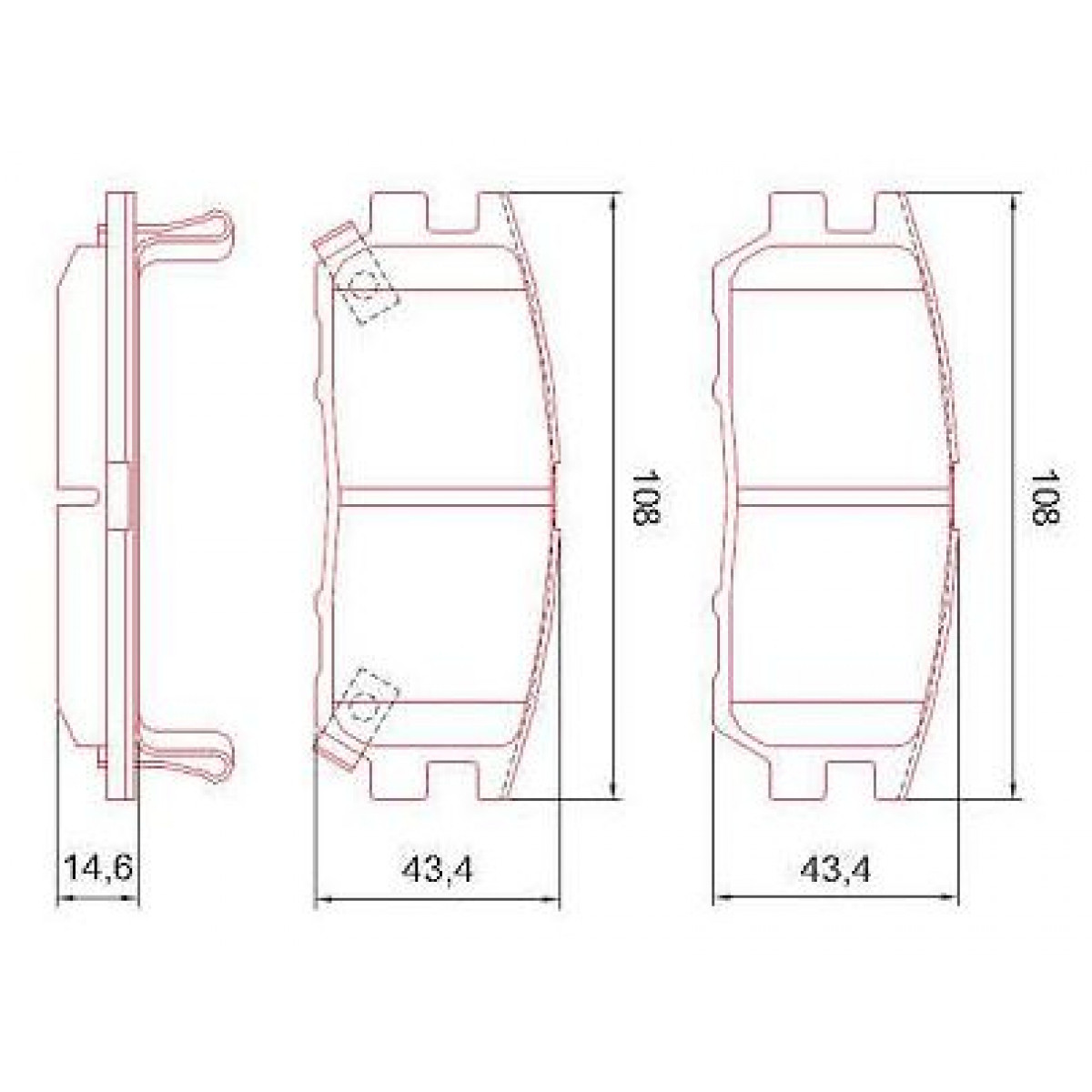 Pastilhas Freio Traseiro Ferodo Mitsubishi Pajero 93/00 HQF4045AC - 2